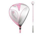 #1 Wood Pole Aluminum Alloy Head Graphite Shaft,High Rebound Golf Drivers Women Right Hand Golf Clubs (Pink,#1 Wood)