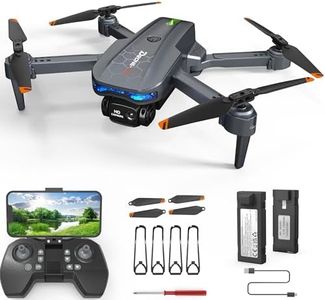 FERIETEL T29 C0 Drone with Camera 1080P, Foldable Mini Drones for Kids/Adults, RC Quadcopter for Beginners, Headless Mode, 3D Flips, 2x 1200mAh Batteries, Kids Toy Gift