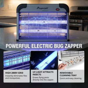 ASPECTEK 20W Electric Bug Zapper – UV Fly Killer, Waterproof, 1000sq.ft