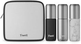 S'well 3.4oz Travel Bottle Set - Includes 3 Lightweight & Recyclable Aluminum Bottles - Leak-Proof Pumps are Suitable for a Range of Liquid Soaps, Lotions, Sanitizers & More - TSA Carry-On Approved