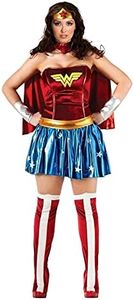 Rubie's womens Dc Comics Full Figure Wonder Woman Adult Sized Costume, Wonder Woman, Plus