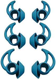 Adhiper QC/Sport - Tappi auricolari in silicone compatibili con Bose QuietComfort/Bose Sport senza fili, S M L 3 misure, 3 paia di tappi di ricambio in silicone (nero)