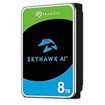 Seagate SkyHawk AI Internal Surveillance Hard Drive HDD 8TB 3.5" SATA 6Gb/s 256MB Cache DVR/NVR Security Camera System Rescue Services Model No.:ST8000VE001