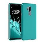 kwmobile Case Compatible with LG G7 ThinQ/Fit/One Case - Soft Slim Protective TPU Silicone Cover - Teal Matte