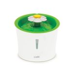 Catit Senses 2.0 Cat Flower Fountain 3L, Cat Water Fountain, Green, Standard