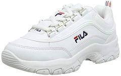 FILA Strada kids Unisex Kids’ Sneaker, white (White), 1.5 UK