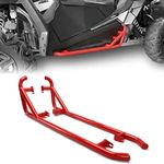 ECOTRIC RED Nerf Bars Compatible with 2014-2021 Polaris RZR XP 1000 XP Turbo S RZR 900 50" Trail Nerf Bars Steps 1 Pair Left & Right RED, Black