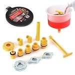 Shoze 15PCS Radiator Funnel Fill Kit Spill Proof Radiator Coolant Filling Funnel Kit Cooling System fill kit for Refilling Coolant No Spill Bleeder