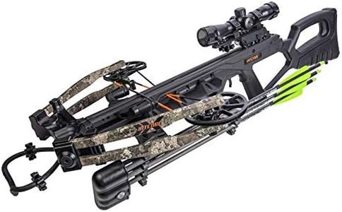 BearX Intense Ready to Shoot Crossbow Package with Scope, Quiver, Bolts, Cocking Rope, and Wax, Strata Finish, One Size (AC03A2AA185)