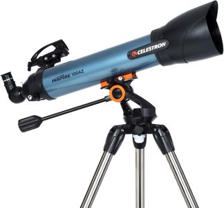 Celestron Inspire 100AZ Refractor Telescope – Portable Astronomy Scope