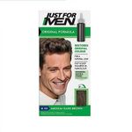 Just For Men Original Formula Medium-Dark Brown Hair Dye, Targets Only The Grey Hairs, Restoring The Original Colour For a Natural Look – H40