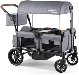 Harppa Rori Wagon Stroller for 2 Kids, 8''/12''All-Terrain Wheels