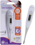 Dreambaby Rapid Response Digital Baby Thermometer with Fever Alert for Underarm or Oral Temperature Readings - Fast & Accurate Digital Thermometer for Babies - White