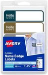 Avery Flexible Printable Name Tags,