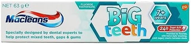 Macleans Toothpaste Kids Big Teeth for Children 7+ Years Old, Mint, 63g, 1 Pack