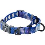 Leashboss Martingale Collar for Dogs | Reflective Nylon Dog Collar for Large Dogs, Medium and Small Dogs | No Pull Pet Training Collar Small | Quick Release Buckle, Adjustable Pet Collar