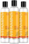Nourish Beaute Vitamins Conditioner for Hair Loss that Promotes Hair Regrowth, Volume and Thickening with Biotin, DHT Blockers, Antioxidants, Oils and Extracts For Men and Women, Conditioner, 3 Pack