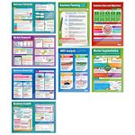 Business Decisions Posters - Set of 9 | Business Posters | Laminated Gloss Paper measuring 850mm x 594mm | Business Class Posters | Education Charts by Daydream Education