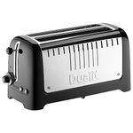 Dualit DLT4Pa 2 Slot Long Lite Toaster-Black, 2000 W