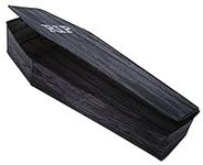 Coffin with Lid Wooden Look Hallowe