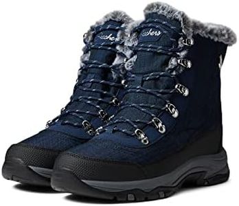 Skechers Modern Comfort Women's Women's Cold Weather Boot Snow, Navy, 8