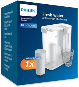 Philips Water Instant Water Filter - 3L Capacity, 1L/min Fast Flow, USB-C Rechargeable