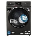 IFB 9 Kg 5 Star, DeepClean® Technology, AI Powered, WiFi, Fully Automatic Front Load Washing Machine (EXECUTIVE OXN 9014 CMS, PowerSteam®, 9 Swirl, Steam Refresh, Inbuilt Heater, Eco Inverter, Onyx)