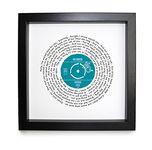 Personalised Vinyl Record Song Lyrics Print - Thoughtful Wedding, Anniversary, Valentines, Christmas or Birthday Gift (Foo Fighters - Everlong)