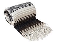 Canyon Creek Authentic Mexican Yoga Falsa Blanket (Light Brown)