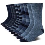 Nautica Men's Dress Socks - Lightweight Crew Socks (10 Pack), Size Shoe Size: 6-12.5, Assorted