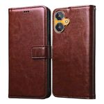 Amazon Brand- Solimo Flip for Lava Blaze 2 4G (Leather_Brown)