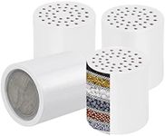 NearMoon 15 - Stage Replacement Cartridge Universal High Output Shower Filter with VC, Reduce Hard Water, Heavy Metal Impurity, Improve Skin & Hair, Fit Any Similar Shower Filter (4 pack)