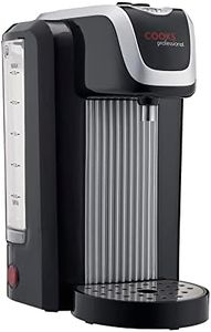 Cooks Professional Electric Instant Hot Water Dispenser | 2.5L Energy Efficient Boiling Kettle | Kitchen Dispensers for One Cup Hot Drinks and Tea Making | Boiler Kettles | (Black/Silver)