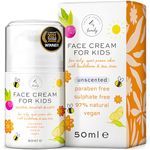 Gentle Face Cream Moisturizer for Kids and Preteens – Nourishing and Calming for All Skin Types – Natural ingredients - Hyaluronic Acid and Vitamin E - Face Cream for Kids and Teens - Made in UK