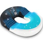 Donut Pillow Seat Cushion for Postpartum Pregnancy and After Surgery Sitting Relief,Tailbone Pain Car Seat Cushions for Pressure Relief,Cooling Gel Hemmoroid Seat Cushion for Office&Home Chairs