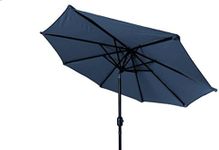 Trademark Innovations Tilt Crank Patio Umbrella, Blue, 10'