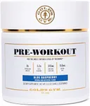 Gold's Gym Nutrition Pre-Workout Powder | Soy-Free, Keto, Vegan Premium Flavor Pre-Workout with Natural Caffeine, L-Citrulline, Alpha GPC, Beta-Alanine, and Antioxidants, 20 Servings (Blue Raspberry)