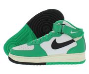 Nike Air Force 1 Mid '07 LV8 Men's Shoes (DZ2554-100, Summit White/Stadium Green/Coconut Milk/Black), White Green Black White, 10.5