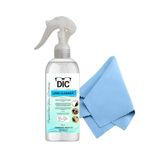 DIC 300ml Lens Cleaning Solution Spray with Microfiber Cloth Contain NO Detergent-NO Foam-for Spectacles, Sunglasses, Eyeglasses, Mobile, PC, Laptop, TV&Camera - Pack of 1