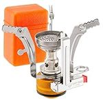 Sandy Beach Portable Stove - Folding Camping Stove Piezo Ignition, Mini Gas Stove, Small Camping Stove, Outdoor Mini Camping Stove Portable Camping Stove Ideal For Propane or Butane (3000W)