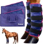 Horse Ice Pack - Cooling Leg Wraps for Hock, Ankle, Knee, Legs, Boots, and Hooves. (Single Ice Boot, by Magic Gel)