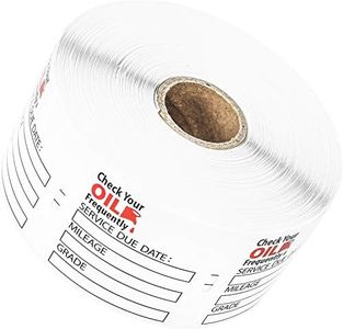 Parts Flix OCS6-500 Oil Change Sticker, 500 Pack