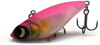 Lurefans V55 BigEye Viper Lipless Crankbait for Bass Fishing, Rattle Trap Fishing Lures, Freshwater Shad Crankbaits, Vibration Bait, BKK Hooks, 3.16” 2/5 Oz, Swim Baits for Perch, Pike, Musky, Zander