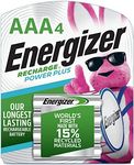 Energizer Rechargeable AAA Batteries, Recharge Power Plus Triple A Battery Pre-Charged, 4 Count