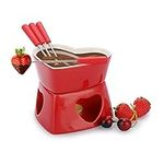 BSTKEY Red Ceramic Butter Warmer Se
