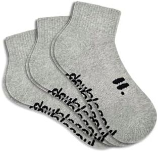 doublesoul Men & Women 3 Pack Quarter Socks, Organic Cotton