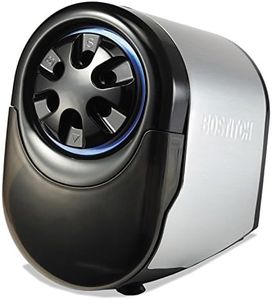 Bostitch Office QuietSharp Glow Extra Heavy Duty Classroom Electric Pencil Sharpener with Replaceable Cutter Cartridge System, Silver/Black (EPS11HC)