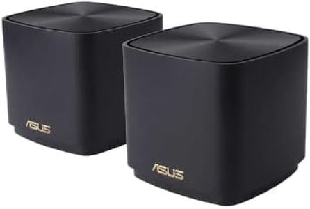 ASUS ZenWiFi XD5 AX3000 WiFi 6 Mesh Router (2 Pack), Coverage up to 3500 sq ft, Subscription-free Network Security, Advanced Parental Control, Instant Guard, VPN, 3-Step Easy Setup via ASUS Router App