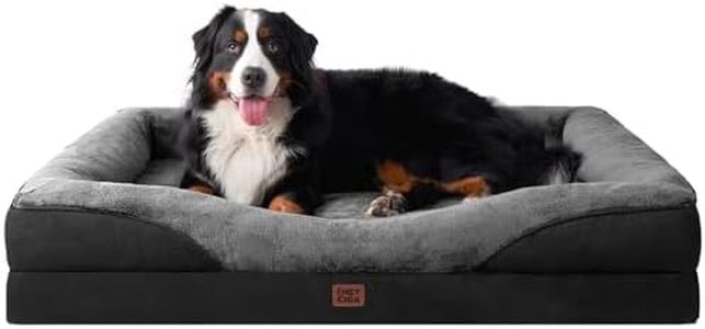 EHEYCIGA Orthopedic XXL Dog Bed for Large Dog, Memory Foam Dog Couch