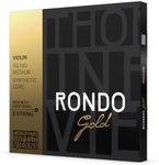 Thomastik-Infeld Rondo Gold Violin Set with 2 E Strings RG100 | Replacement Violin Strings 4/4 Full Set for Professionals and Aspiring Violinists | Warm Sound and Focused Response | Made in Vienna